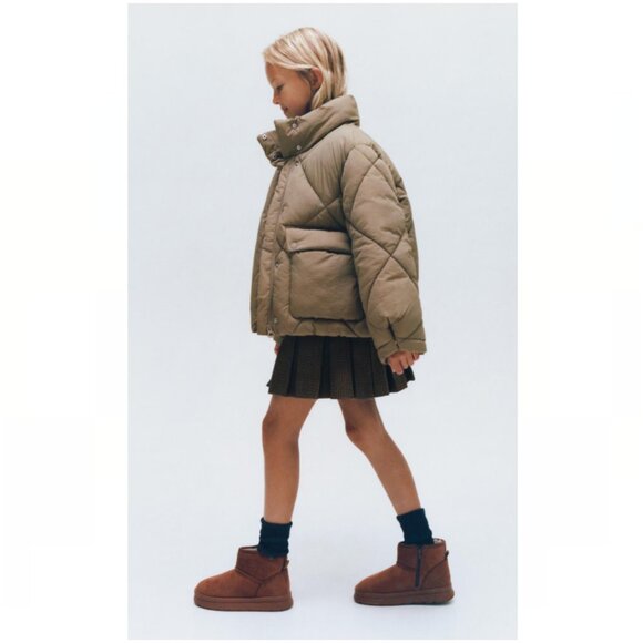 Zara Other - Girls' Zara Quilted Oversized Puffer Coat Sz 6-7